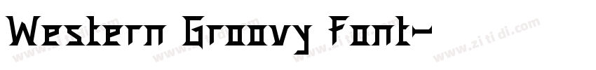 Western Groovy Font字体转换